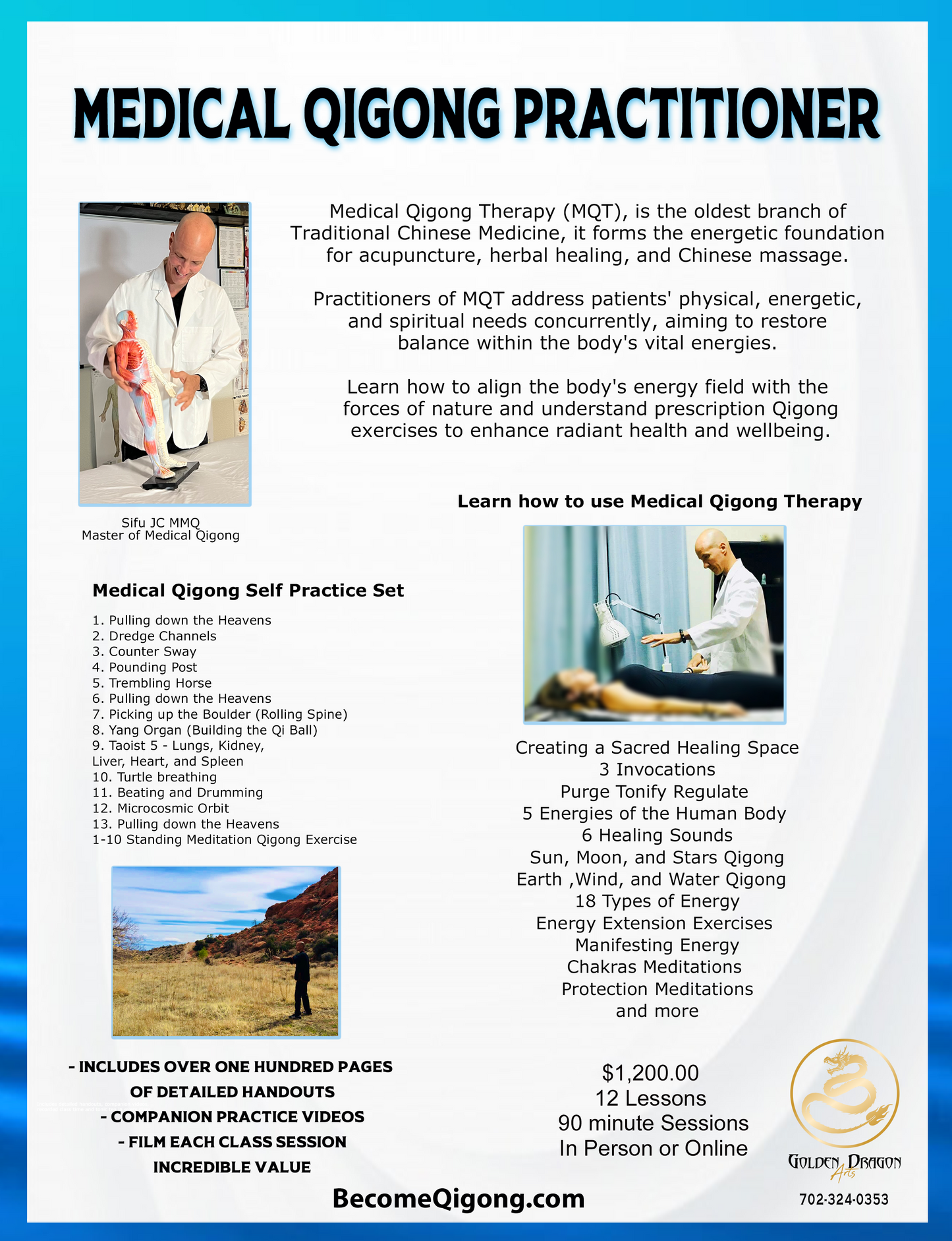Medical Qigong Practitioner with Sifu JC - 12 Weeks